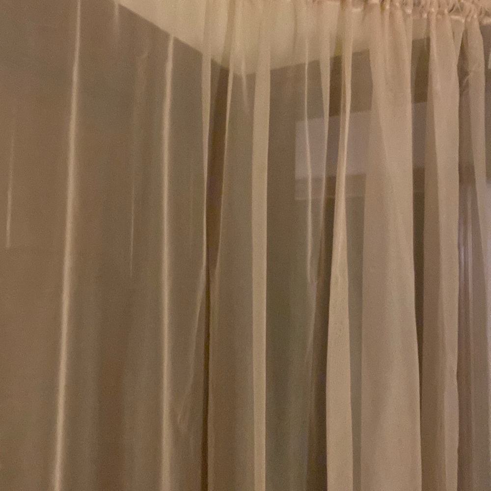 1 panel sheer curtain shrimp color 60”x 96”